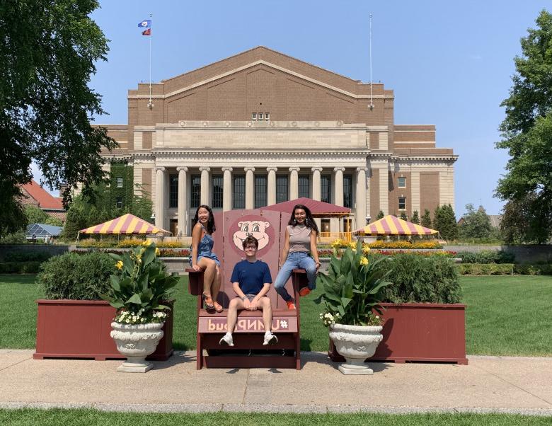 Hannah Yee'19, Favi Ramirez'20, and Jack Collins'21 are all pursuing master of public health degrees at the University of Minnesota.